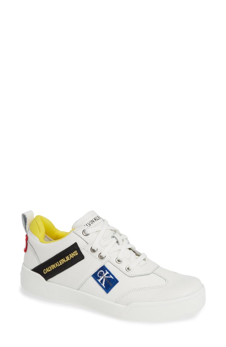 Women's Calvin Klein Jeans Nilla Sneaker M - White