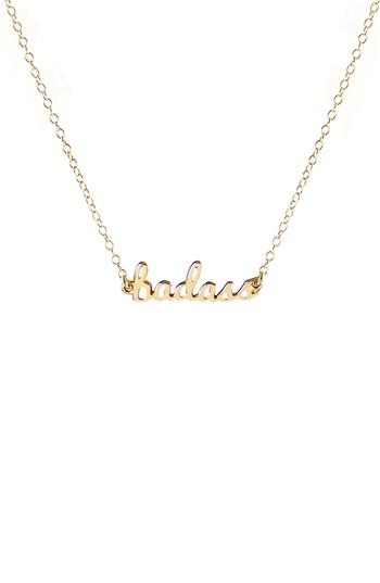 Women's Kris Nations Badass Script Necklace