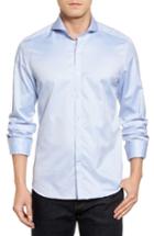Men's Stone Rose Textured Sport Shirt (xl) - Blue