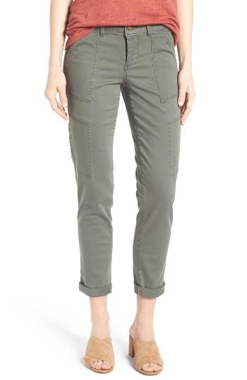 Petite Women's Wit & Wisdom Skinny Cargo Pants P - Green