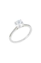 Women's Bony Levy Pave Diamond Round Engagement Ring Setting (nordstrom Exclusive)