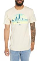 Men's Casual Industrees Skyline Arch 3d Graphic T-shirt - Ivory