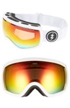 Women's Electric Eg2.5 Snow Goggles - Gloss White/ Red Chrome