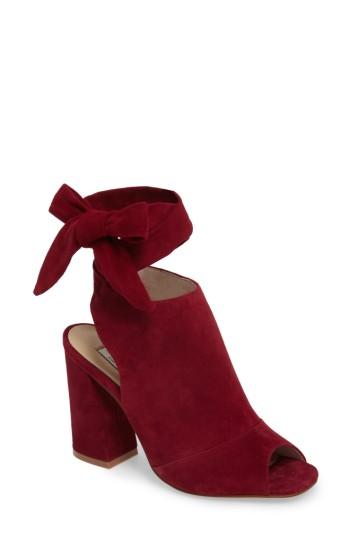 Women's Kristin Cavallari Leeds Peep Toe Bootie M - Red