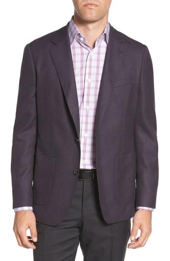 Men's Bonobos Slim Fit Wool Blazer R - Purple