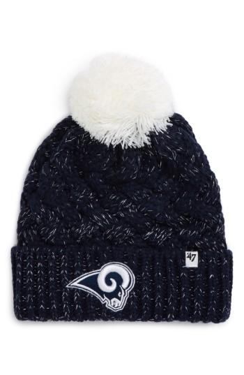 Women's '47 Fiona Los Angeles Rams Pom Beanie - Blue