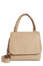 Elizabeth And James Trapeze Leather Satchel - Brown