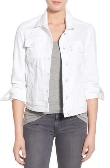 Women's Paige 'rowan' Denim Jacket - White