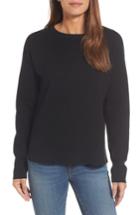 Women's Halogen Tie Back Sweater, Size - Black