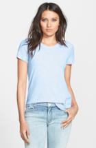 Women's James Perse Sheer Slub Crewneck Tee - Blue