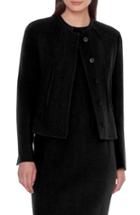 Women's Akris Double Face Crepe Wool Jacket - Black