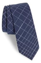 Men's Nordstrom Men's Shop Jarris Grid Tie, Size - Blue