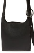 Rebecca Minkoff Small Karlie Leather Feed Bag - Black