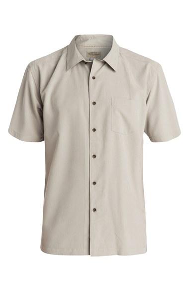 Men's Quiksilver Waterman Collection 'cane Island' Fit Short Sleeve Sport Shirt