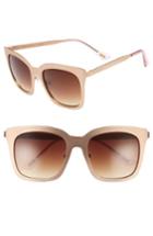 Women's Diff X Lauren Akins Ella 55mm Cat Eye Sunglasses - Gold/ Brown