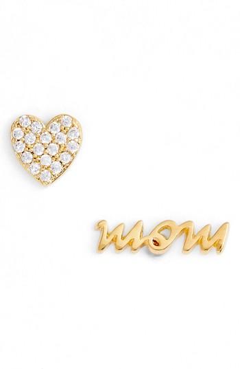 Women's Kate Spade Mom Knows Best Pave Stud Earrings