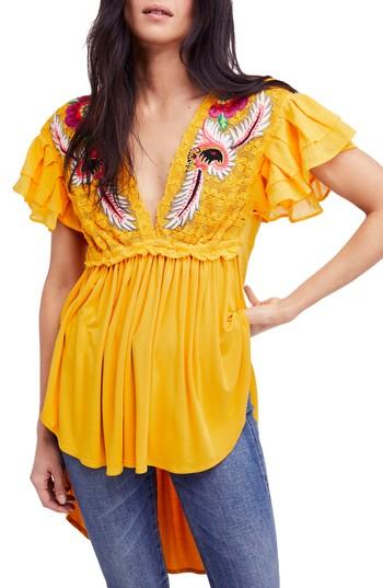 Women's Free People Fiesta Nueva Tunic - Yellow