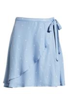Women's Volcom April March Wrap Skirt - Blue