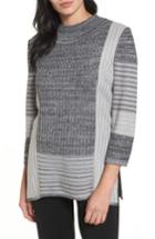Women's Ming Wang Mixed Knit Tunic Sweater