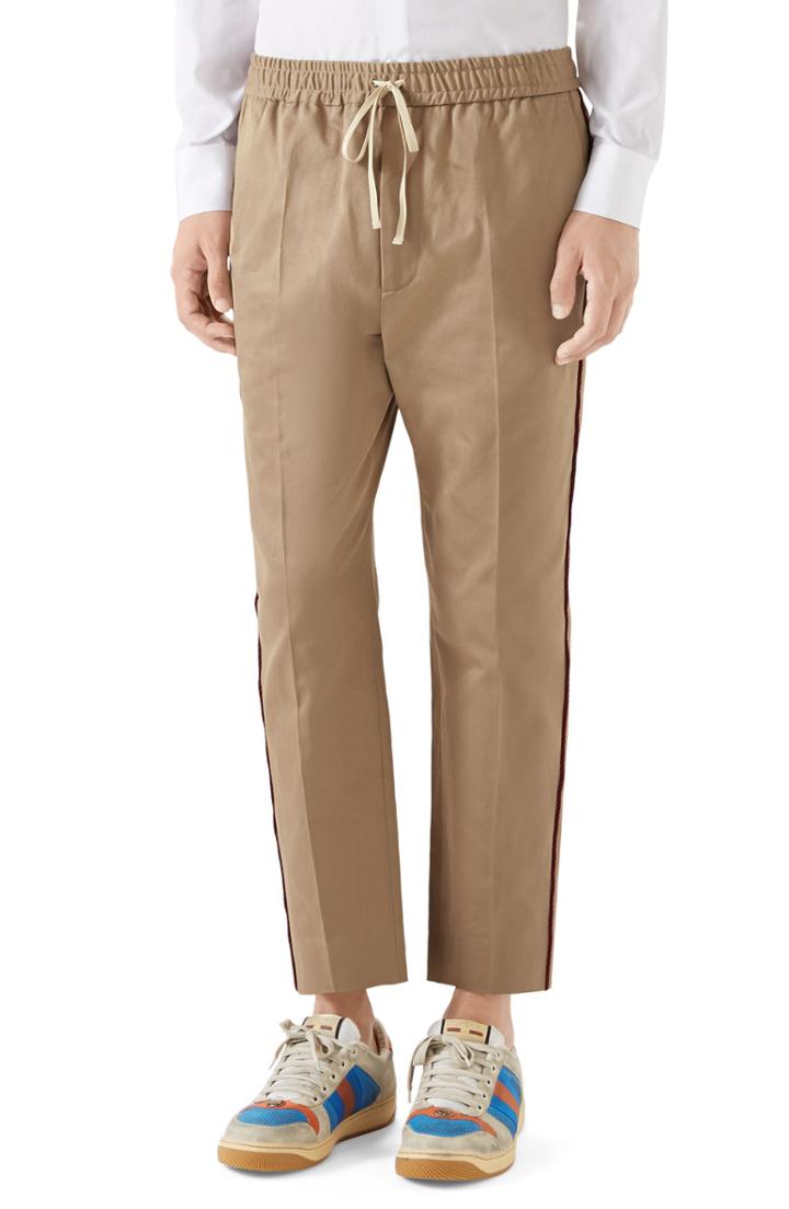 Men's Gucci Cotton Pants Eu - Brown