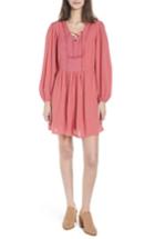 Women's Hinge Lace-up Dress, Size - Red