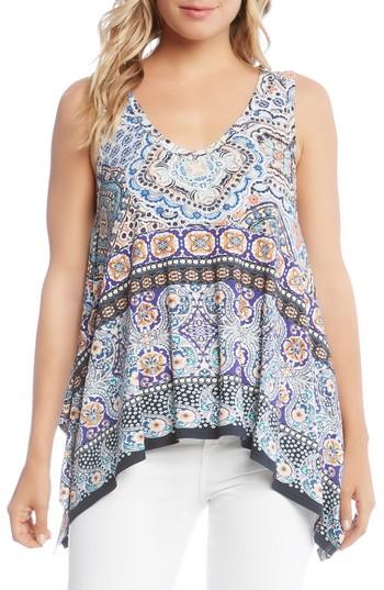 Women's Karen Kane Tuscan Tile Swing Top - Blue