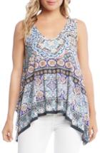 Women's Karen Kane Tuscan Tile Swing Top - Blue