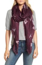 Women's Treasure & Bond Oversize Print Wrap, Size - Burgundy