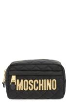 Moschino Quilted Logo Makeup Case