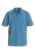 Men's Quiksilver Waterman Collection 'centinela 4' Short Sleeve Sport Shirt - Blue