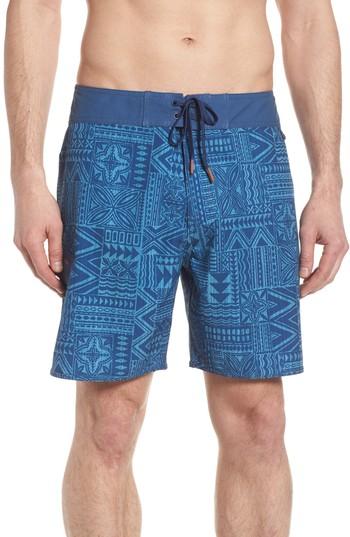 Men's Cova Diamond Head Board Shorts - Blue