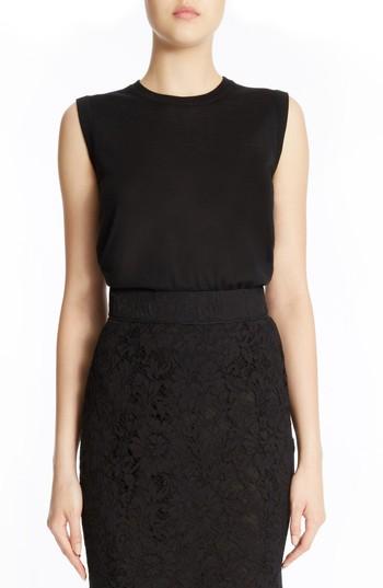 Women's Dolce & Gabbana Cashmere & Silk Tank Top Us / 38 It - Black