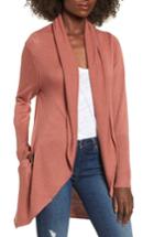 Women's Leith Easy Circle Cardigan, Size - Coral