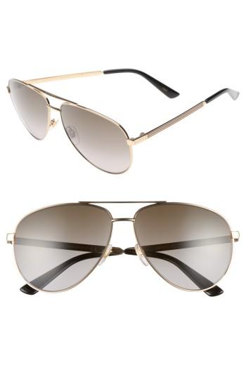 Men's Gucci 61mm Aviator Sunglasses -