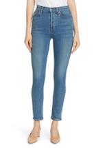 Women's Re/done High Waist Ankle Skinny Jeans - Blue