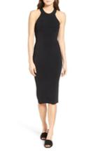 Women's Trouve Body-con Sweater Dress, Size - Black