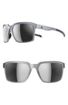 Women's Adidas Evolver 60mm Mirrored Sunglasses - Transparent Grey/ Chrome