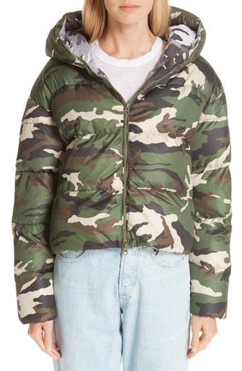 Women's Bacon Cloud Camo Down Puffer Jacket