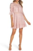 Women's Bb Dakota Love On Top Floral Lace Dress - Pink