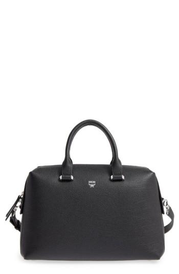 Mcm Medium Ella Boston Bowler Bag - Black