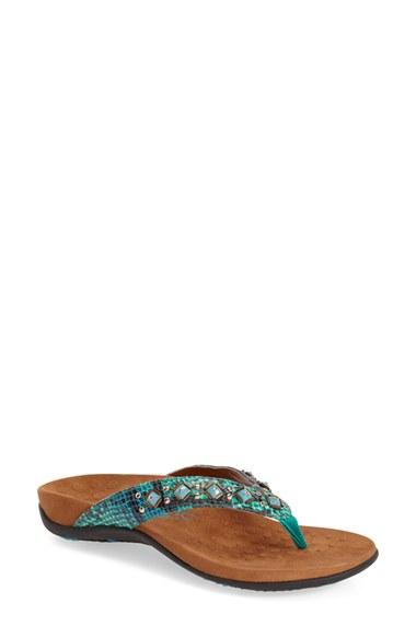 Women's Vionic 'floriana' Flip Flop M - Blue/green