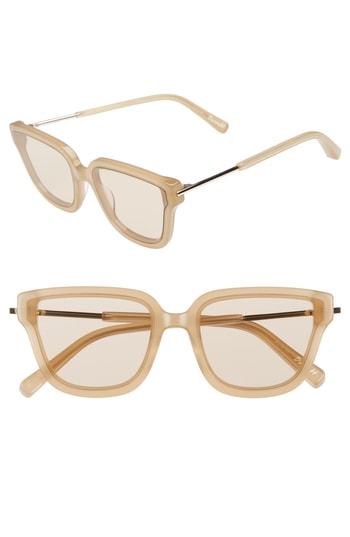 Women's Elizabeth And James Barrett 57mm Retro Sunglasses - Nude/ Sheer