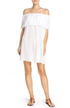 Women's Hinge Off The Shoulder Cover-up Dress, Size - White