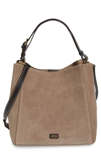 Frances Valentine Medium June Suede Hobo Bag - Brown