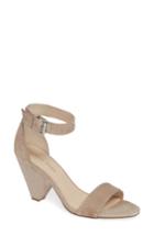 Women's Pelle Moda Krista Cone Heel Sandal M - Beige