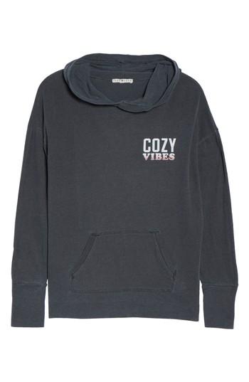 Women's Junk Food Cozy Vibes Lounge Hoodie - Grey