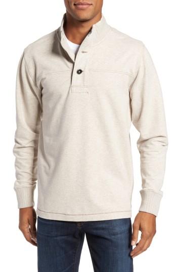 Men's Jeremiah Taylor Quarter Button Pullover - Beige
