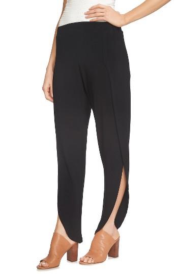 Women's 1.state High Waist Envelope Hem Knit Pants, Size - Black