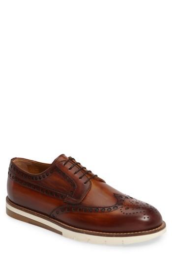 Men's Magnanni Stefano Wingtip .5 M - Brown
