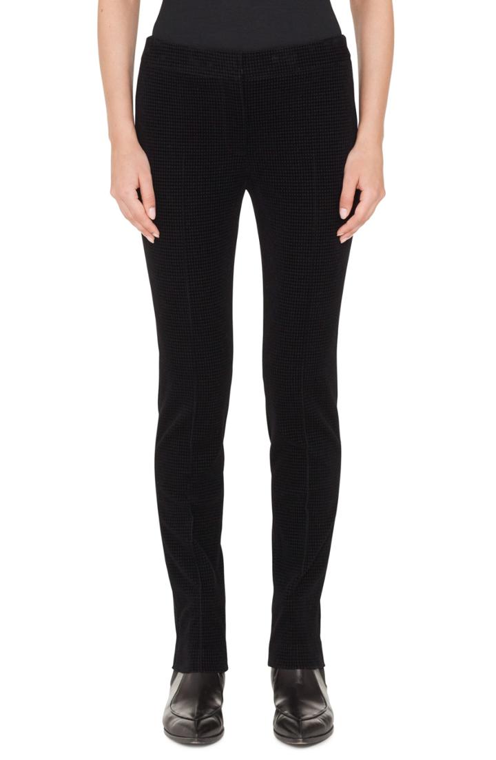 Women's Akris Punto Mara Velvet Houndstooth Pants